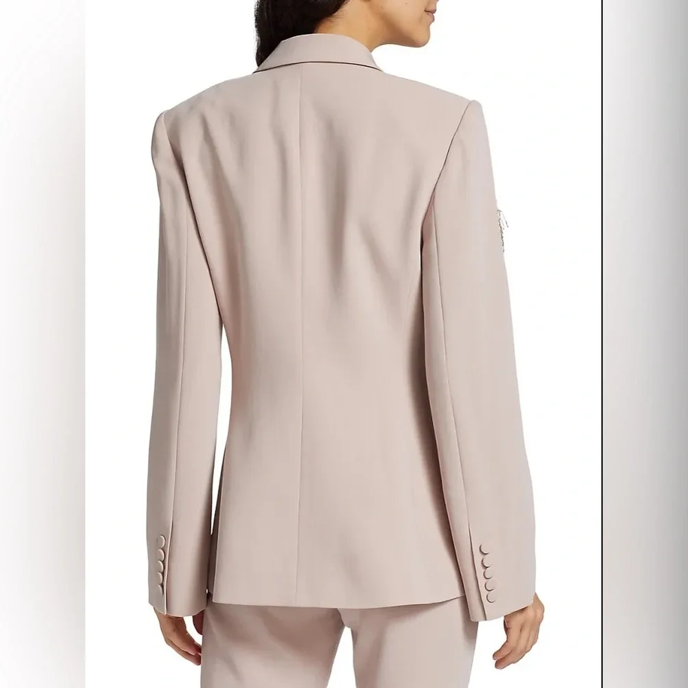 NWT $795 CINQ A SEPT Candace Crepe Floral Embroidered Jacket Blazer - Picture 4 of 8